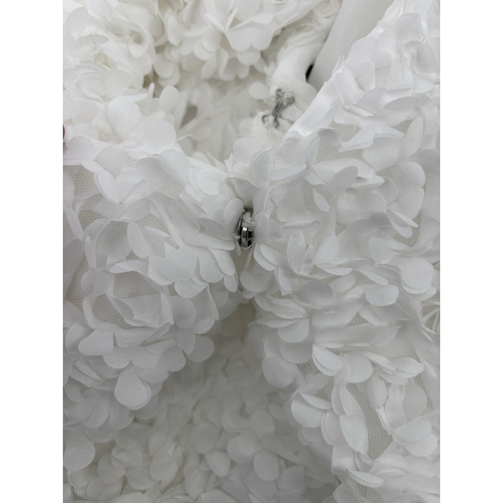 AKIRA Treat Me Well Textured Mini Dress M Backless Detachable Bow Bridal Party - Picture 16 of 16